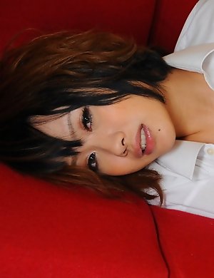 Sexy gal Luna showing off with joy