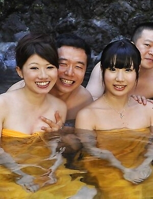 Shiori Ayasa, Nozomi Koizumi, Yuuko Kohinata fuck in the sprigs area