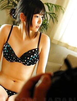 Maya Katsuragi gets hard cock in mouth and deep in shaved pussy.