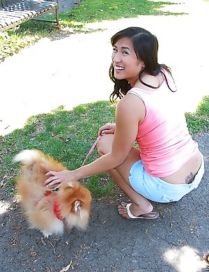 Babe Mia chows down on white cock