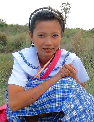 Filipina schoolgirl Sally