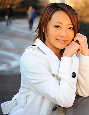 You Shiraishi poses outdoor in coat