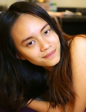 Almost-virgin Thai cutie Fa has orgasmic union with white cock twice her size
