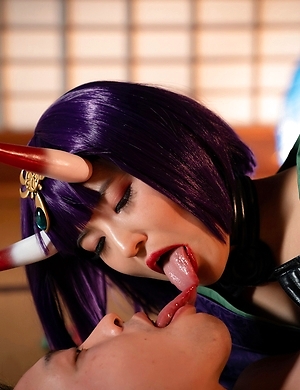 Japan Cosplay Aika Suzumiya cock masturbated