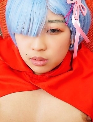 Riho Machida wears a sexy cosplay during our fuck